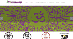 Desktop Screenshot of marinayoga.com